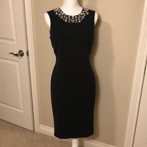 Calvin Klein Pearl Neckline Cocktail Dreas